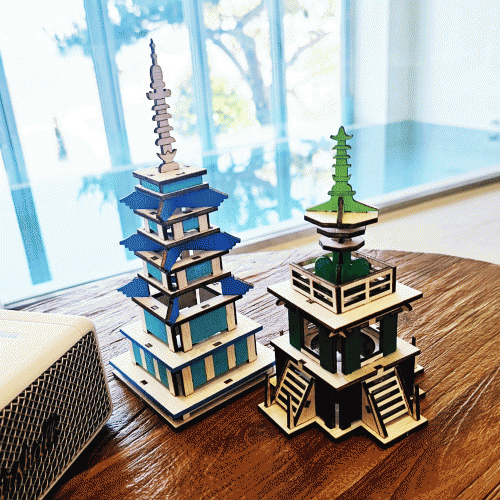 석가탑다보탑 무드등 만들기 DIY