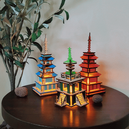 석가탑다보탑 무드등 만들기 DIY