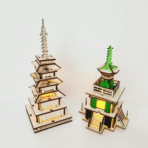 석가탑다보탑 무드등 만들기 DIY