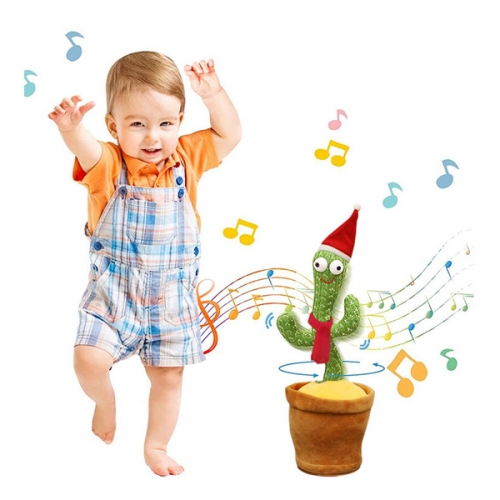 춤추는 선인장 댄싱 인형 마라카스 크리스마스 춤추는 산타 선물 어린이날