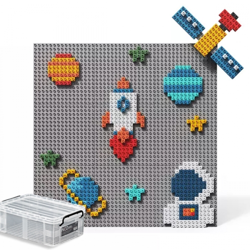 벽장식 2in1 변신 베이직 블럭 400p (레고 듀플로 호환)