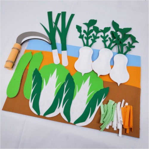 펠트 꼬마 농부 김장 김치 놀이세트 역할놀이 역할영역