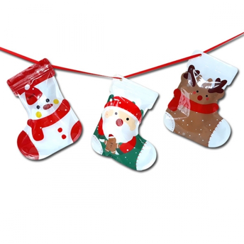 [탑키드] 크리스마스 양말 선물 주머니 (1개 랜덤)