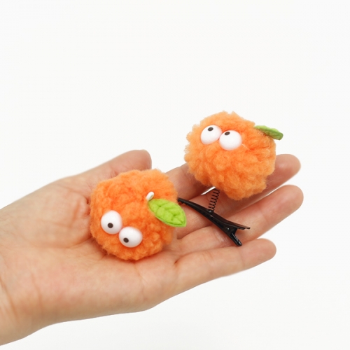 흔들 귤 머리핀(1개)