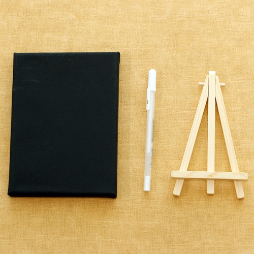 검정 캔버스 액자