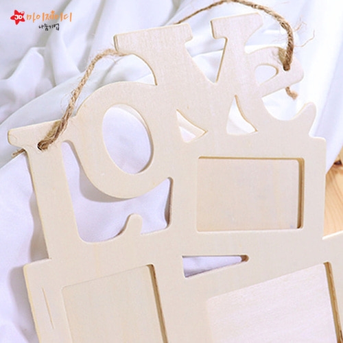 스칸디나비아 모스 이끼 꾸미기 만들기 색칠하기 우드 미니액자 LOVE