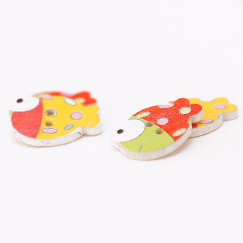 나무 모양 비즈[물고기]10개