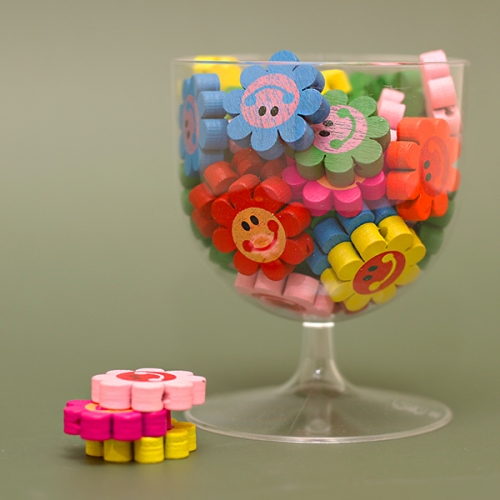 나무 모양 비즈[스마일꽃]10개