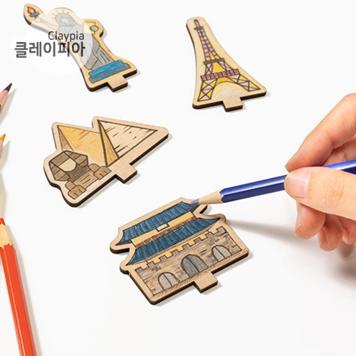 241 입체 스트링아트 랜드마크 필통꽂이 연필꽂이 펜꽂이