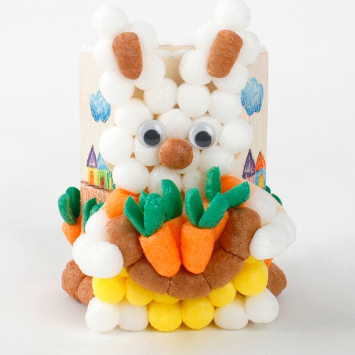 미니플레이콘 연필꽂이 당근을 좋아하는 토끼 만들기