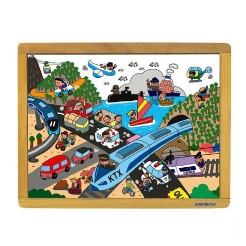 누리과정퍼즐고마운교통기관