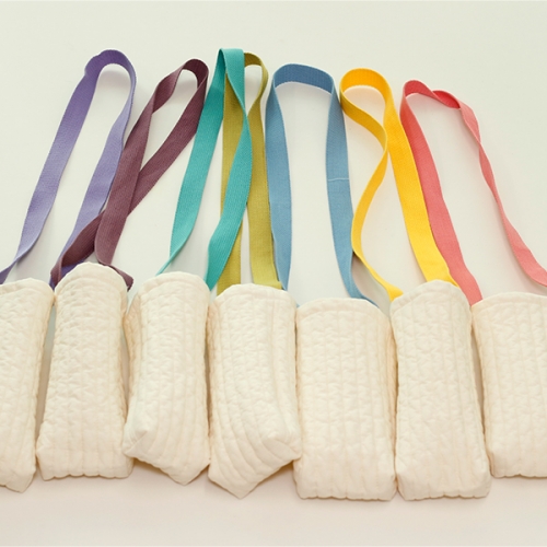 누빔천 텀블러 백