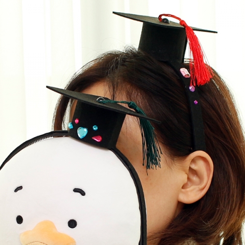 졸업 사각모 머리띠