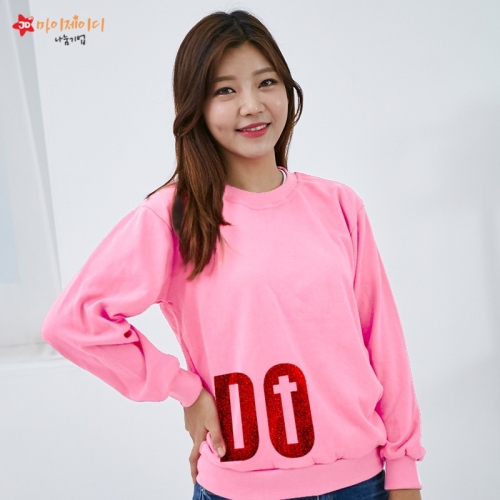 국내산 고급 특양면 맨투맨 긴팔 티셔츠 반짝반짝 글리터아트 항상기도(아동/성인)