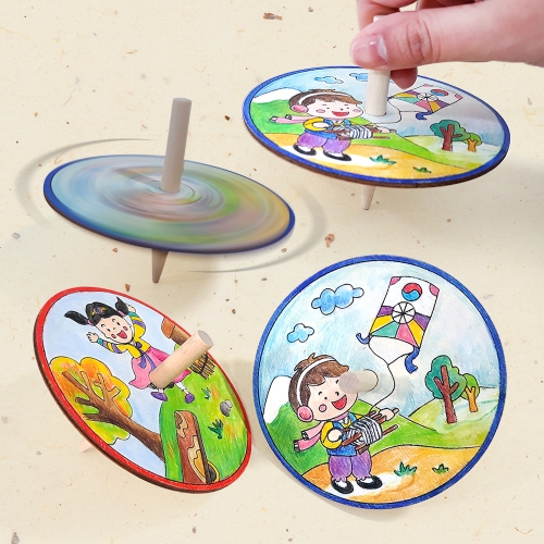 [탑키드] 전통 놀이 우드 팽이 (연날리기, 널뛰기 중 택 1개)