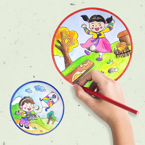 [탑키드] 전통 놀이 우드 팽이 (연날리기, 널뛰기 중 택 1개)