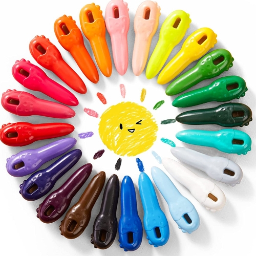 [리틀호안미로]손에묻지않는 키크레용24색(94723)