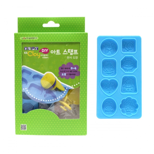 클레이 아트 스탬프_천사 도장/무지개 도장