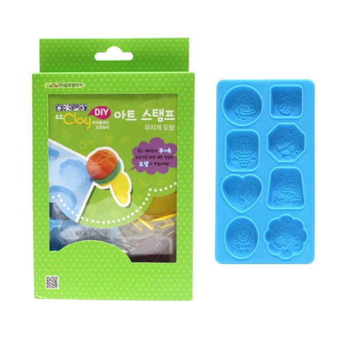 클레이 아트 스탬프_천사 도장/무지개 도장