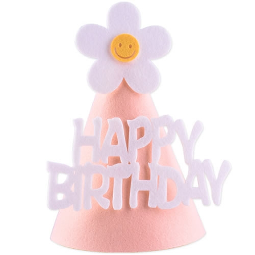 꽃 펠트 생일모자