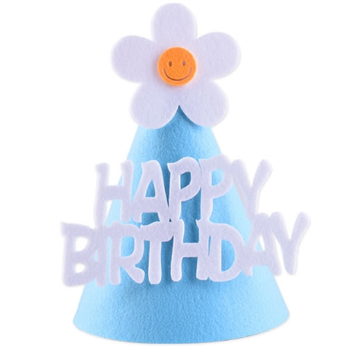 꽃 펠트 생일모자