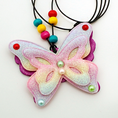 오로라 나비 목걸이