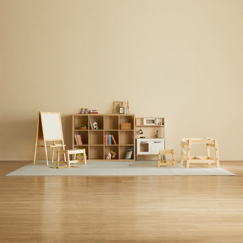 [고급형 PVC+PE 롤매트] 모던그레이 놀이방매트 - 쉽게 잘라쓰는 셀프 시공 두께 1.5cm 롤매트