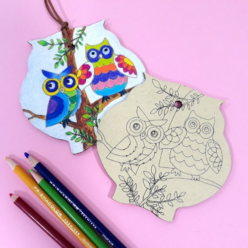 [탑키드] 부엉이 우드 팬던트