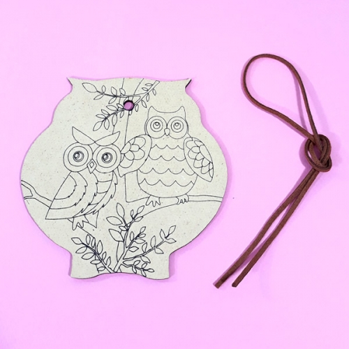 [탑키드] 부엉이 우드 팬던트