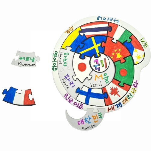 달팽이 마인드 맵 그리기 종이 퍼즐