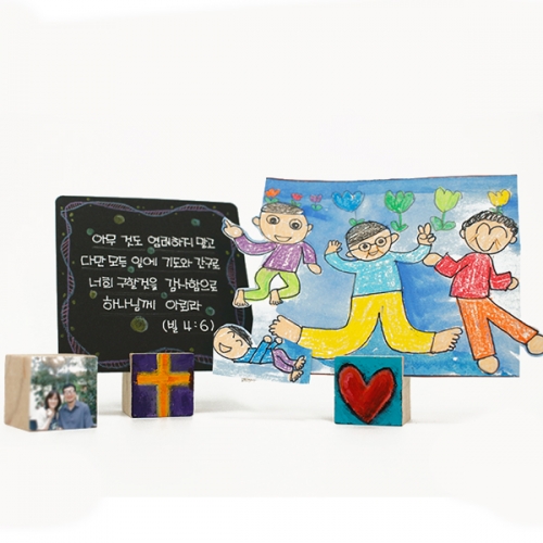 메모꽂이 원목사각(2개)