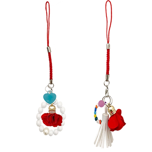 러블리 카네이션 핸드폰 줄 만들기 [하트 포인트 줄/ 타슬 포인트 줄]