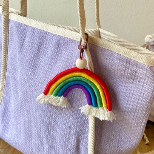 [아트랄라] 마크라메 무지개 키링 만들기