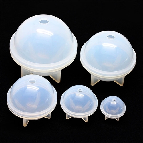 레진 아트 양초 공예 만들기 실리콘 몰드 UFO 우주선 원형구 몰드