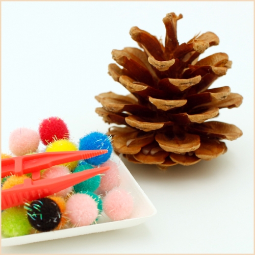 칼라 뿅뿅이 솔방울