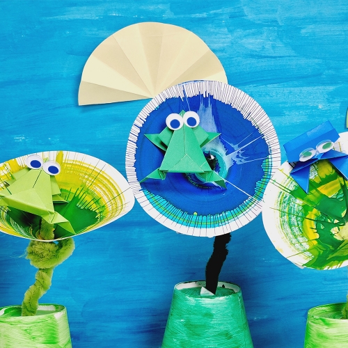 아티바바 스핀아트로 여름만들기ㅣ환경구성 여름미술활동 물감놀이 색칠 도안