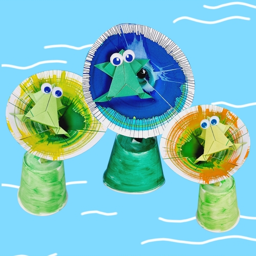 아티바바 스핀아트로 여름만들기ㅣ환경구성 여름미술활동 물감놀이 색칠 도안