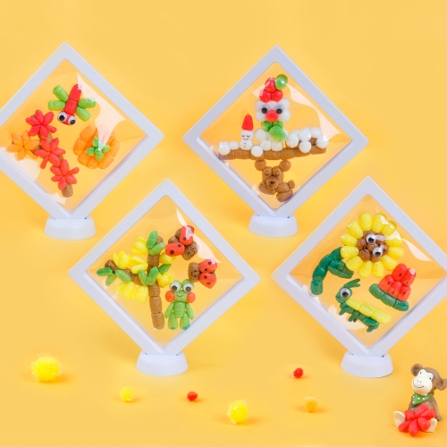 미니플레이콘 투명액자 5인용 (따뜻한 봄,더운 여름,알록달록 가을,추운 겨울-선택1)