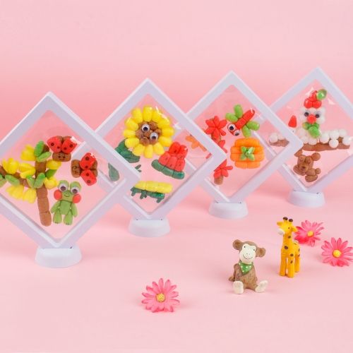 미니플레이콘 투명액자 5인용 (따뜻한 봄,더운 여름,알록달록 가을,추운 겨울-선택1)