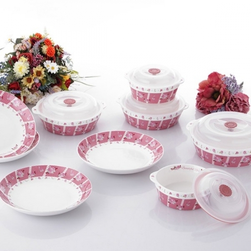 [퀸메이드] 뷰티플로즈 14P 렌지찬통