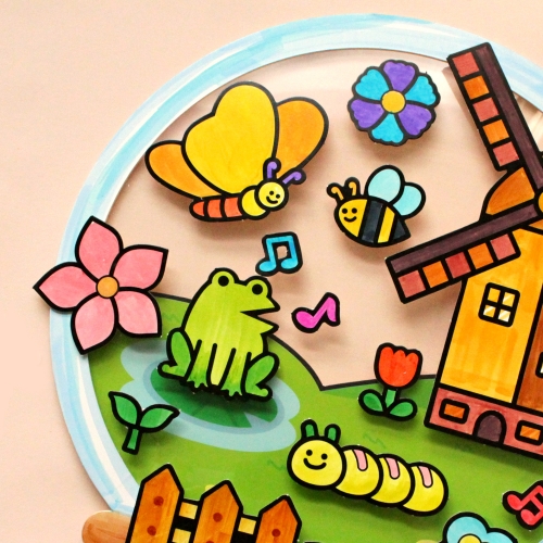 컬러링 봄 스노우볼 5set