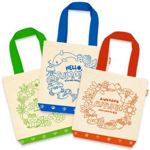 [하하당] 계절을 담은 에코백 (3종 택1)