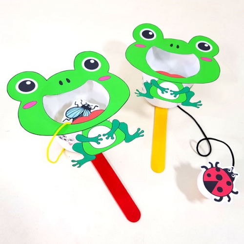 [탑키드] 만들기 개구리 한살이 곤충 먹기 놀이 (5인용)