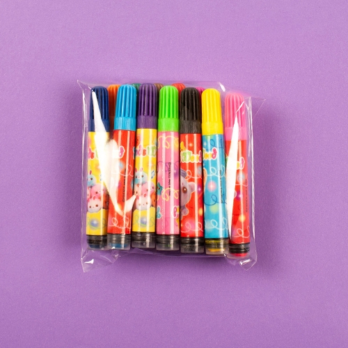 1500 12색도장싸인펜(비닐포장) (2개세트)