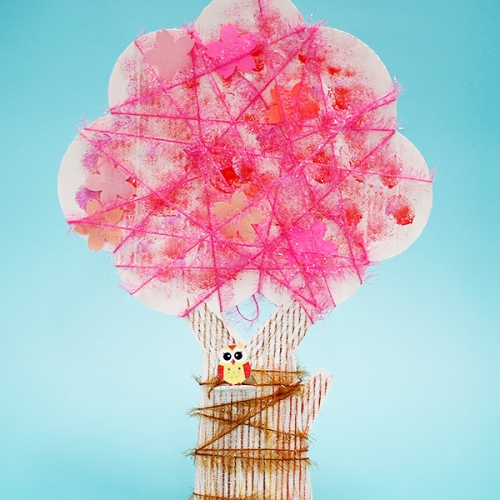 스트링 입체 나무 꾸미기(봄/여름)