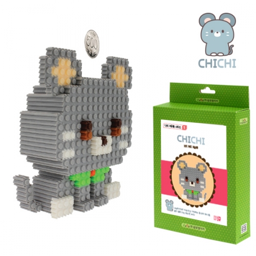 이지 툭툭블럭 12띠 동물 저금통_쥐