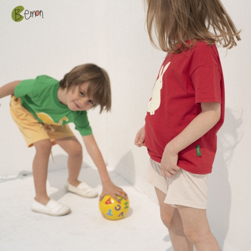 베몽 브라키오 래빗 여름 반팔 티셔츠 반바지 레드 그린 개별포장 어린이날 선물 (4월 예약발송)