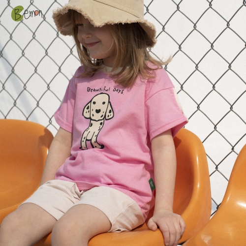 베몽 달마시안 여름 반팔 티셔츠 반바지 블루 핑크 개별포장 어린이날 선물 (4월 예약발송)