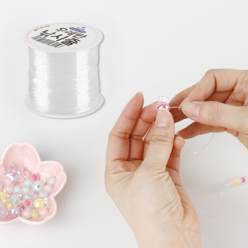 메이크문구 우레탄낚시줄 35m 0.6mm 투명