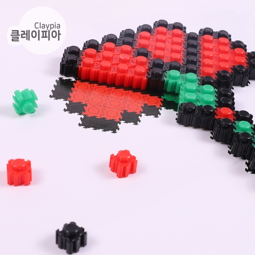 디폼블럭 8mm 카네이션 만들기 거치대 패키지